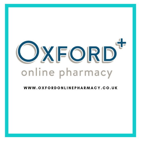 Image of the logo for Oxford Online Pharmacy for NHS prescriptions and personal care