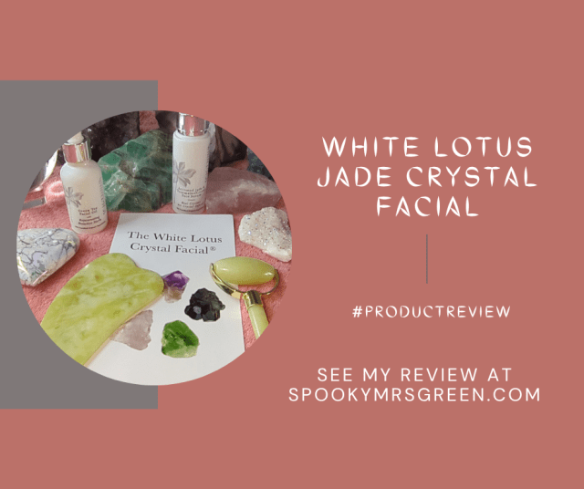 Image of White Lotus Jade Crystal Facial product review at SpookyMrsGreen.com.