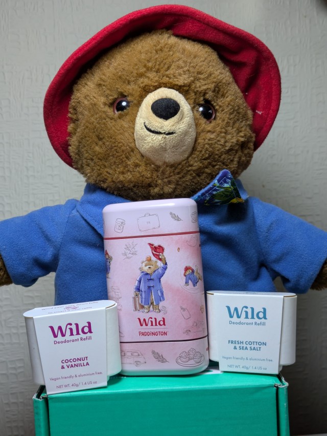 Image of Wild limited edition Paddington natural stick deodorant product review at SpookyMrsGreen dot com.