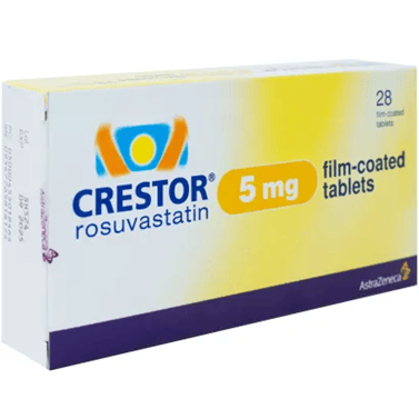 Image of Crestor rosuvastatin film coated tablets available at Oxford Online Pharmacy Convenient cholesterol management solutions