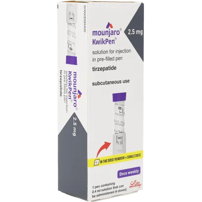 Image of Mounjaro KwikPen available from Oxford Online Pharmacy safe and effective weight management solutions
