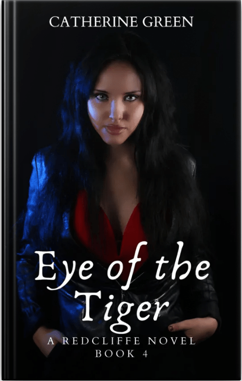 Image of book covers from the Redcliffe Novels paranormal menage series. MMF romance. Bisexual and gay romance. Gay werewolf romance. Paranormal author Catherine Green.