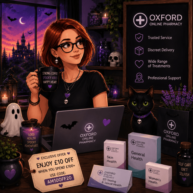 Spooky Vibes at Oxford Online Pharmacy affiliated with SpookyMrsGreen.com
