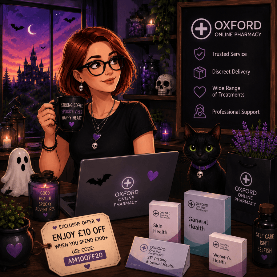 Spooky Vibes at Oxford Online Pharmacy affiliated with SpookyMrsGreen.com
