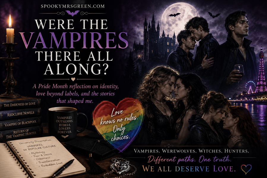 Were the Vampires there all Along SpookyMrsGreen blog paranormal author Catherine Green Redcliffe Novels British vampire hunters Pride Month